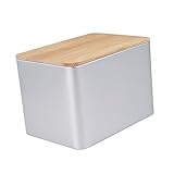 HOLIDYOYO 2 Stück Zinnplattenbehälter storage boxes aufbwahrungs-box kaffeemschine koffe aufbewahrungbox bonbons Brotkasten Vorratsbehälter Lagerbehälter Aufbewahrungskorb Brotkästen Hölzern