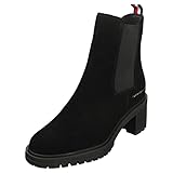 Tommy Hilfiger Damen Outdoor Chelsea MID Heel Boot 619 Mode-Stiefel, Schwarz, 39 EU