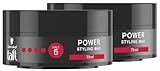 Schwarzkopf TAFT Styling Wax Power (2x 75ml), Haarwax für bis zu 48 Stunden Kraft-Halt, schonend für Haar und Kopfhaut, veganes, Styling-Wax, Haarwachs