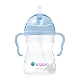 b.box Trinklernbecher Für Jeden Winkel | Flip-Top, Schwerer Strohhalm, Griff, Auslaufsicher | BPA-Frei & für Spülmaschine | Ab 6 M | 240 ml, Bubblegum