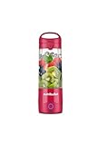 nutribullet Portable Mixer, 475ml BPA-freies Tritan Becher, Mini-Mixer mit 4-Punkt-Edelstahlklinge, Multifunktionsmixer, USB-C-Ladegerät, 15+ Mixvorgänge NBP003MA, Magenta