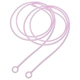 JECOMPRIS 2St Kopfhörer-Schlüsselband Schleife Loop-Ohrstöpsel Ohrstöpselhalter Schlaufen-Ohrstöpselkabel Ohrstöpsel mit Kordel Kordelzug Schlaufen-Ohrstöpsel-Lanyard Kieselgel Violet