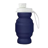 HNsdsvcd Faltbare Wasserflasche, 320 ml, weiche Flaschen, Trinkwasserflaschen, wiederverwendbar, für Outdoor, Laufen, Camping, Radfahren, faltbares Wassergefäß