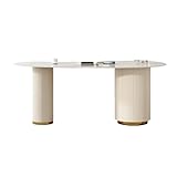 ENGENDER Schreibtisch Heller Schreibtisch, integrierter Computer-Schreibtisch, modern, einfach, for Zuhause, kleine Wohnung, Massivholz, Bürotisch Office Desk(140 * 60 * 75cm)