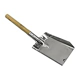 predolo Kaminschaufeln, Handschaufeln, Vielseitiger Pflanzspaten Aus Edelstahl mit Ergonomischem Griff für Die Reinigung von Asche Im Pizzaofen Und Feuerstell, Mehrfarbig, Klein