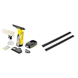 Kärcher Akku Fenstersauger WV 5 Plus Non Stop Cleaning Kit (Entnehmbarer Akku & Abziehlippen 280 mm für Akku-Fenstersauger