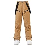 Generisch Damen Hosen Wanderhose Outdoorhose Winterhose Winddicht Trekkinghose Warm Softshellhose Wasserdicht Skihose Fleece Gefüttert Funktionshose Unisex Thermo Cargohose Simple Modern Khaki XXL