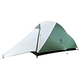 Geertop Ultraleichtes Camping Zelt, 1person Wasserdicht Kuppelzelt für Rucksackreisen Trekking mit 3 Jahereszeiten, Tragbar Rucksack-Zelt Einfache Einrichtung, Doppelschicht Camping Tent