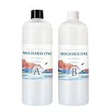 Tisujune Silikonformenbau Set Flüssiges Abformsilikon Formenbau Kit Flüssiger Durchscheinender Silikonkautschuk Für Harzformen Silikonkautschuk