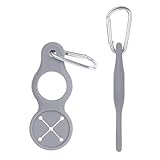 VTIDOBE Isolierte Silikon-Wasserflaschen-Clip, Wasserflaschen-Halter, Zubehör mit Handtuchhaken für Radfahren, Reisen, Walking Cam