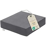 Bodyprotect Sitzerhöhung Sitzkissen Stuhlkissen Aufstehhilfe Bodenkissen 40 x 40 x 10 cm, Ökotex 100, Waschbar, grau, Made in EU