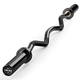 PhysKcal Profi SZ Curlstange, Super Hantelstange Curl Bar I Max. Gewichtsbelastung bis zu 367kg, Kurzhantel-Curlstange | EZ Curl Bar für Bizeps und Trizeps