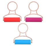 HIAKDOFT 3 Teiliges Bastelset Für Farbroller Druckfarbenroller Strassstein Malerrolle Kunststoffroller Bastelfarbenroller Bastelbedarf