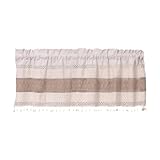 KESOTO Fenster Vorhang Boho Baumwolle für Badezimmer Und Kinderzimmer, Wide Stripes L