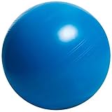 Deuser BLUE BALL, M | Gymnastikball 55 cm | Hochwertiges Ruton-Material | Yoga Ball Belastbar bis 500 kg | ergonomischer Sitzball für Büro | Gymnastikball Schwangerschaft | Fitness Ball