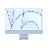 2021 Apple iMac (24 Zoll, Apple M1 Chip mit 8 Core CPU und 7 Core GPU, 2 Ports, 8 GB RAM, 256 GB) - Blau (Generalüberholt)