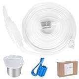 GTGOOG Brau Siphon Schlauch Set, Wein-Bier-Siphon-Pumpe zum Brauen, 2,5 m Silikonschlauch, Filterbeutel, mit Wasserstopp-Klemme