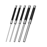 Hipzeepo Roll Pin Punch Set (5-Teilig), 8- Kohlenstoffstahl Stiftpunzwerkzeug-Set (1/8' Bis 3/8') für Uhren- und Schmuckreparatur mit Aufbewahrung