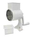 Bröselmühle, Trommelreibe mit extra feiner Trommel, aus Stahlblech, befestigung per Zwinge, ideal für Nüsse, Mandeln, Hartkäse