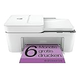 HP DeskJet 4120e Multifunktionsdrucker, 6 Monate gratis drucken mit HP Instant Ink inklusive, HP+, Drucker, Kopierer, Scanner, Mobiler Faxversand, WLAN, Automatische Dokumentenzuführung