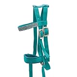 PFIFF 103126 Trensenzaum „Lotty“ für Spiel- & Holzpferde, Spieltrense, Trense für Spielpferd, Einheitsgröße, Türkis