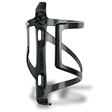 SKS GERMANY DUAL SC LH Flaschenhalter für Fahrräder (Fahrradzubehör aus recycelten Carbonfasern, seitliche Entnahme, für alle gängigen Fahrradflaschen), schwarz