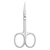 ZWILLING Nagelhautschere (Präziser Schnitt für Hautreste, Scharf Spitz Zulaufende Schneide, Hypoallergen), Poliert, Silber, 90 mm