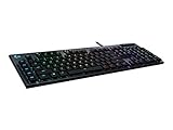 Logitech G815 mechanische Gaming-Tastatur, Taktiler GL-Tasten-Switch mit flachem Profil, Skandinavisches Layout - Carbon