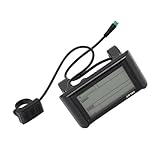 Aramox SW900 LCD-Messgerät, ABS-Elektrofahrrad-Panel für 24-V-36-V-48-60-Systeme, Echtzeit-Batterieanzeige für Fahrräder und Roller