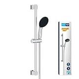 GROHE Vitalio 110 - Brausestangenset - wassersparend - 9l pro Min (1 Strahlarten, Brausestange 60cm, Kleben oder Bohren), rund, chrom, 27942001