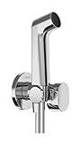 hansgrohe Bidette Handbrause S mit 1 wassersparenden Strahlart (EcoSmart), inkl. Absperrventil, Brausehalter und Brauseschlauch 1,25 m, für Kaltwasser, Chrom, 29230000