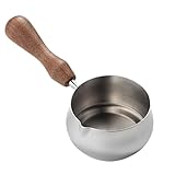 Genérico Espressobecher - Pouring Cup | Dosingbecher | Edelstahl Espressotasse mit Skalenmarkings | Kaffeepulverbecher für Espressoextraktion mit rutschfester Basis für Kaffee und Milch