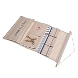 Sewroro Wandorganizer aus Leinen mit Hängetasche Mehrfachtaschiger Stoff Aufbewahrungskorb für Tür Schlafzimmer und Büro Platzsparender Hängeorganizer für Studentenwohnheim