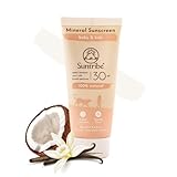 Suntribe Mineralische Baby & Kinder Bio-Sonnencreme LSF 30/100 ml, Parfümfrei - 100% Natürlich & Riffsicher, Nanofreies Zinkoxid, Wasserfest - 'Beste Mineralische Sonnencreme' (The Independent)
