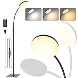 Mojimdo Stehlampe, [3 Farben & 10 Helligkeiten] Schlanke LED...