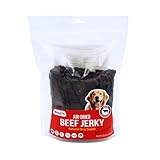 HUZPET Hundeleckerlies Rinderdörrfleisch I Hoher, Fleischanteil/Fettarm I geeignet für alle Arten von Hundekauartikeln I Hundesnacks (365g, Rinderdörrfleisch