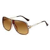 SHEEN KELLY Retro 80er Vintage Piloten Sonnenbrillen Metall Damen Herren Die klassische eyewear Neutral Große Transparente brillen Luxus