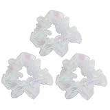 BELLIFFY 3St Haarring haarschmuck haar spangen Haargummis für Frisuren haar haarklauenclip Borste Haargummis für Mädchen knuspriger Pferdeschwanzhalter elastisches Haarband Stoff