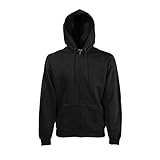 Fruit of the Loom - Hooded Sweat Jacket - Modell 2013 / Black, L L,Black