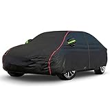 AUQDD Autoabdeckung, 6-lagig, PEVA, neues Material, Limousine, SUV, vollständig gepolstert, wasserdicht, wetterfest, UV-Sonnenschutz, Schnee, Staub, sturmbeständig, für den Außenbereich,