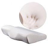 CHDWEY Kissen Memory-Schaumbettwäsche Kissenhals-Nacken-langsamer Rebound-Memory-Foam-Schmetterlingskissen Halsgröße 50 * 30cm