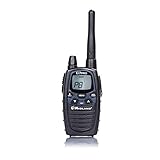 Midland G7 Pro C1090.14, Two-Way-Funkgerät Walkie Talkie, Dual Band 16 PMR446 Kanäle und 69 LPD, 4 wiederaufladbare Batterien, Gürtelclip, 1 Funkgerät, Schwarz