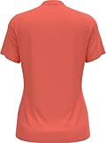 ODLO Damen Essential Trail Kurzarm Laufshirt, Living Coral, M EU