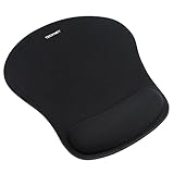 TECKNET Mauspad mit Gelkissen, Memory Foam Mousepad Ergonomisches Komfort Mausmatte mit Handgelenkpolster Handauflage für Alle Maus Offfice Heim Computer Laptop