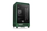 Thermaltake Tower 200 Mini-ITX Computergehäuse, 2 x 140 mm vorinstallierte CT140-Lüfter, unterstützt GPU-Länge bis zu 380 mm, CA-1X9-00SCWN-00, Racing Green