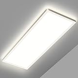 Deckenlampe Led Deckenleuchte Flach Lampe - LED Deckenlampe, Led Panel Rechteckige 24W 2500LM Decke Leuchten für Büro Küche Wohnzimmer, 4000K Neutralweißes Licht Backlighteffekt 580x200x25mm (LxBxH)