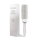 Professionelle Rundbürste zum Föhnen mit Keramik & Ionen-Technologie – Innovative Borstenkombination für Volumen, Glätte & Styling – Ideal für Pony, Blowout & Frisuren (4,3 cm)