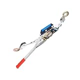 Manuelle Seilwinde - manueller Ratschenspanner - Rahmengriff mit Ratsche und Doppelhaken, für Anhänger, Zaun, Crimp, Garten, Verpackung, Installation und Rahmen