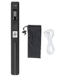 Fafeicy Tragbarer Scanner, Handheld -Dokument -Foto -Scanner mit A4 Scaning JPEG PDF -Format für Business Office Home -Nutzung (Black)