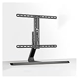 TV Ständer Universal Fernseher Basisdesktop höhenverstellbar Fernseher Stand 37 '-75' Metall Fernseher Rotierende Halterung, hält bis zu 88 £, max VESA 60. 0x400mm. Fernsehstand (Color : Schwarz)